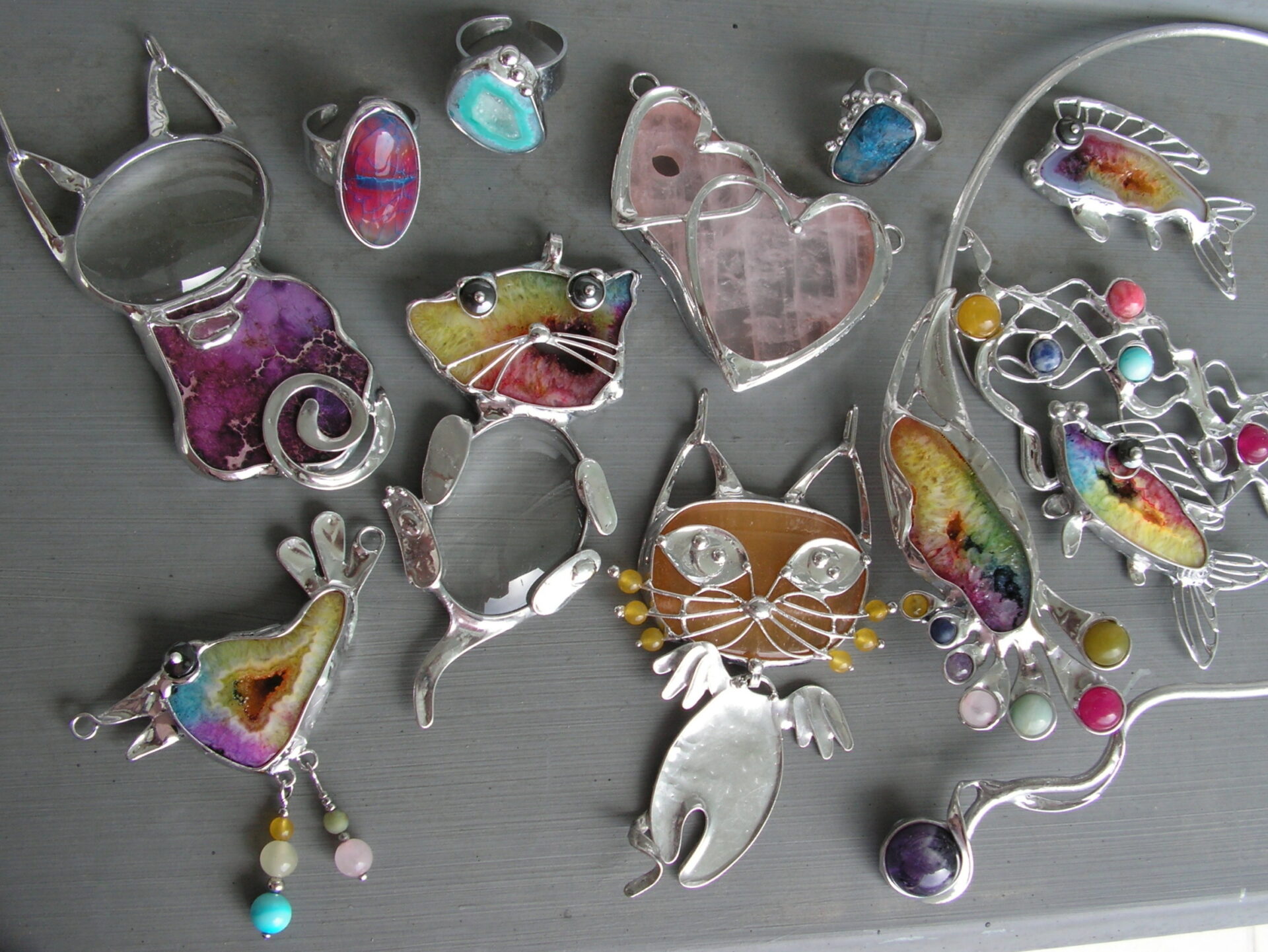 Cínované šperky Geminia