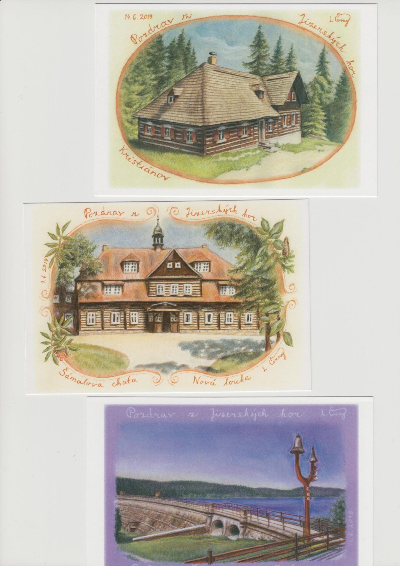 Malované pohlednice a kalendáře | Lukáš Černý